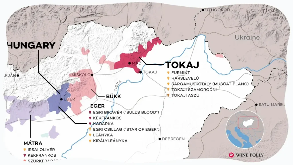 Hungary-Tokaj-wine-map