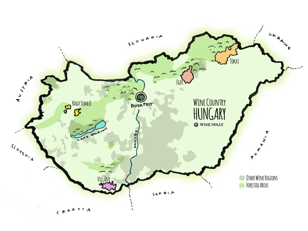 Hungary-Tokaj-wine-map